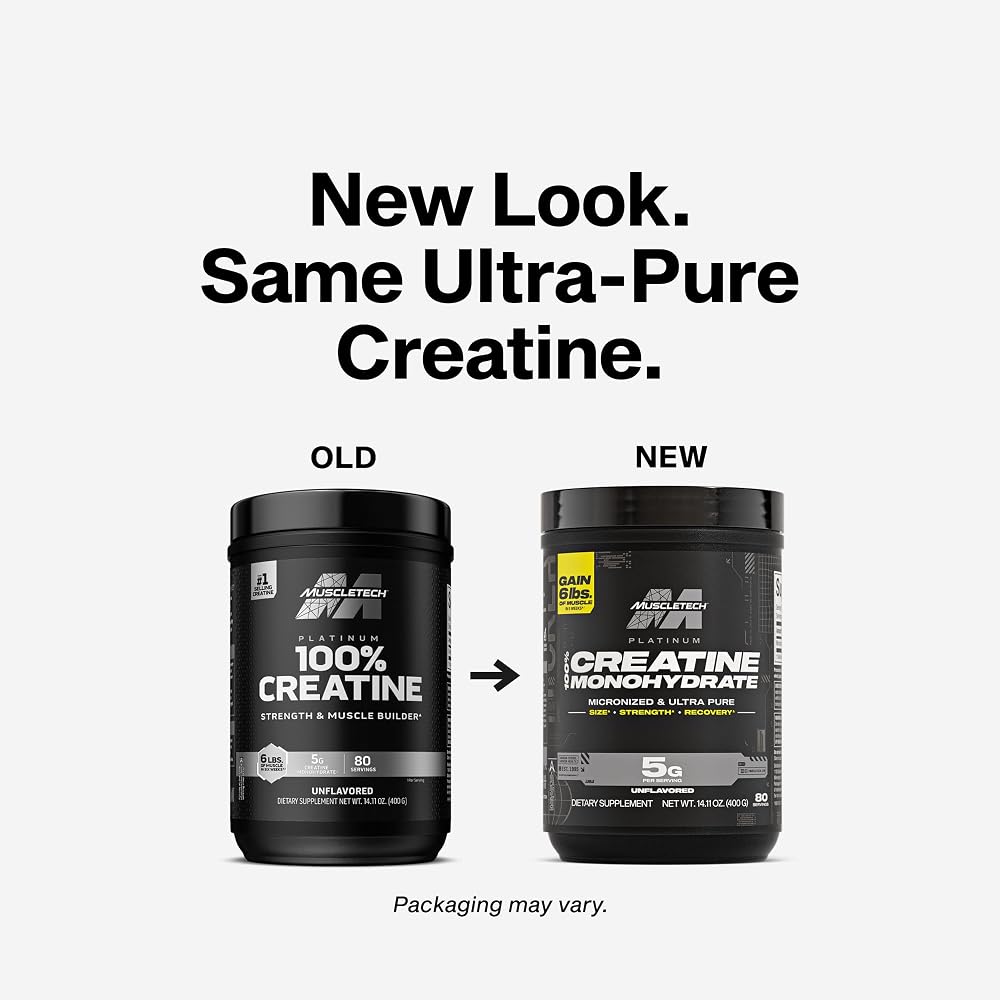 MuscleTech Creatine Monohydrate Powder Platinum Pure - 80 Servings - image 2