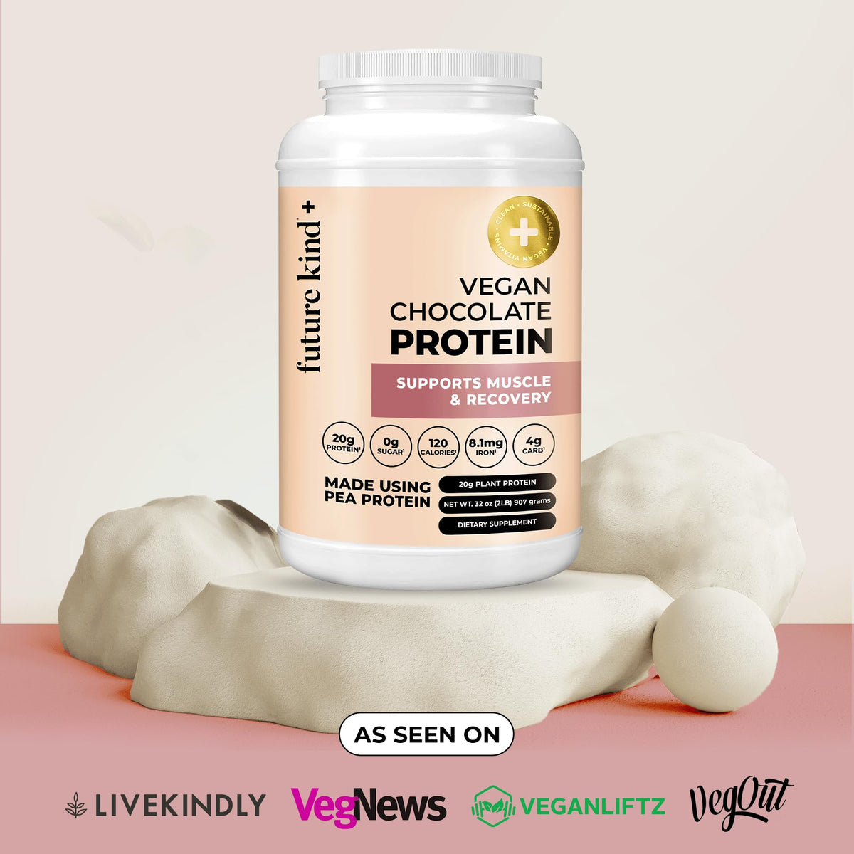 Future Kind Vegan Protein Powder Chocolate - 34 Servings - image 4