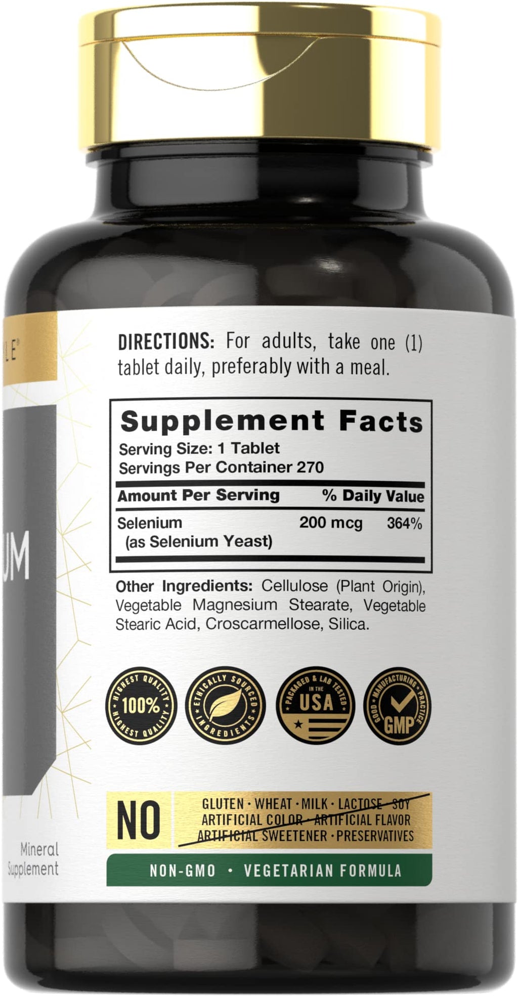 Carlyle Selenium Supplement 200 mcg - 270 Tablets - image 2