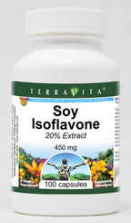 Terravita Soy Isoflavone 20% 450 mg - 100 Capsules