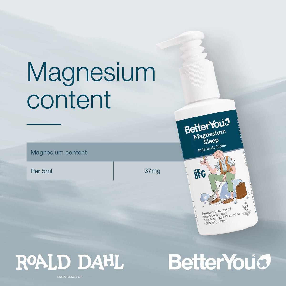 BetterYou Magnesium Sleep Body Lotion for Kids - 4.56 oz - image 2