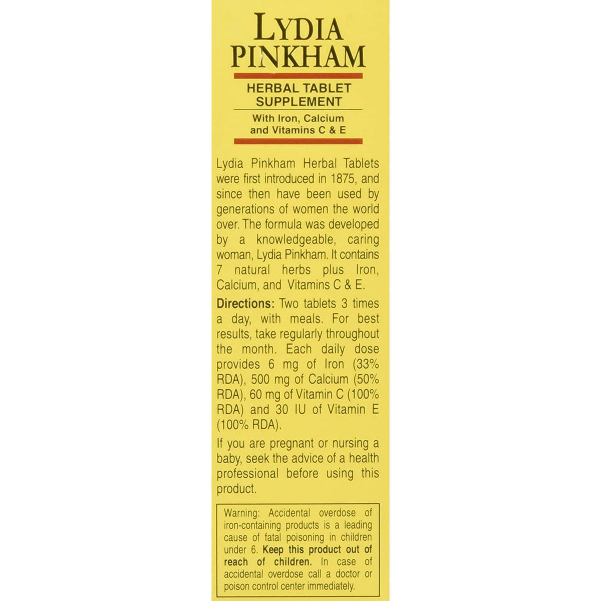 Lydia Pinkham Tablets Menstrual & Menopause Support - 72 Tablets - image 2