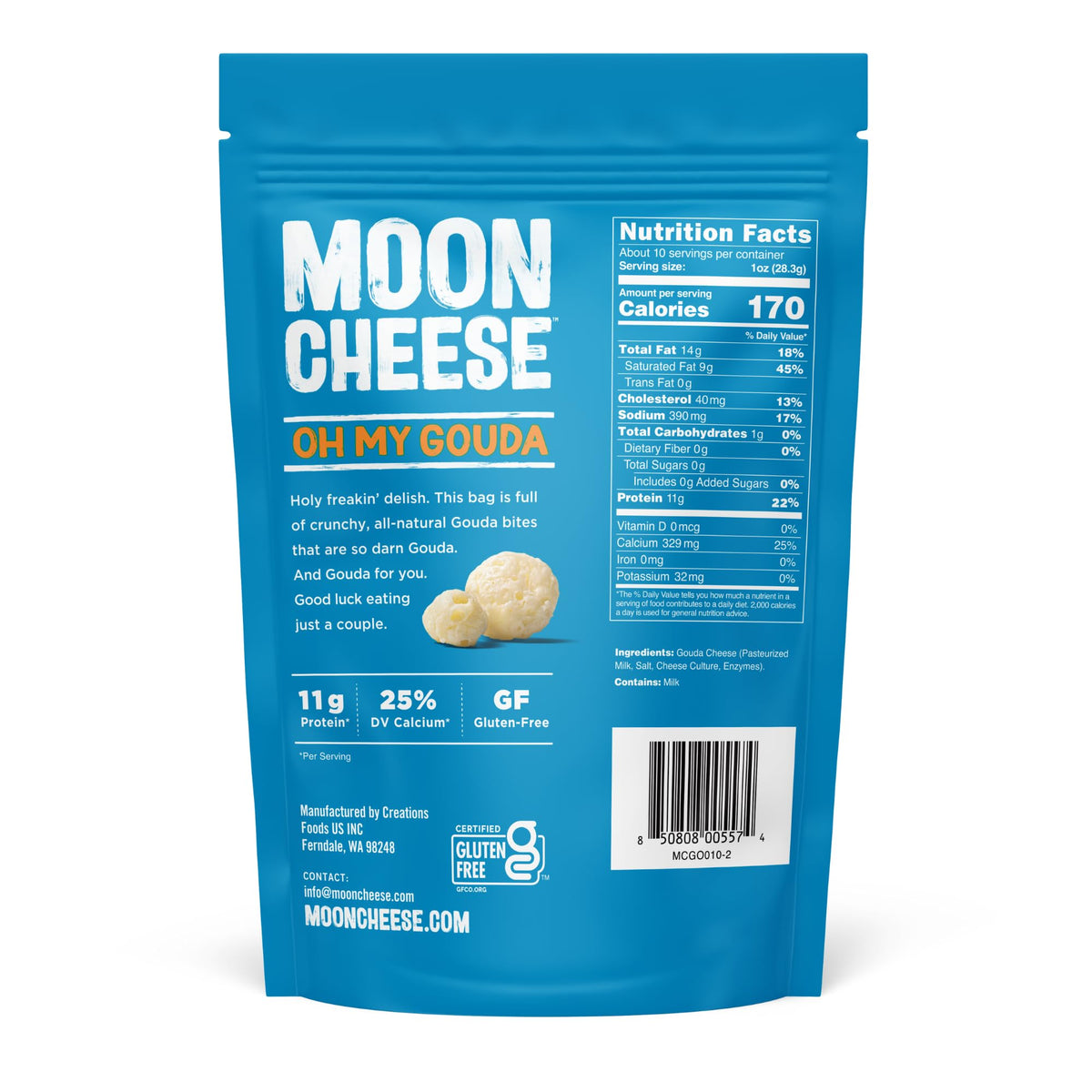 Moon Cheese Oh My Gouda Cheese Bites - 10 Ounce (2-Pack) - image 2