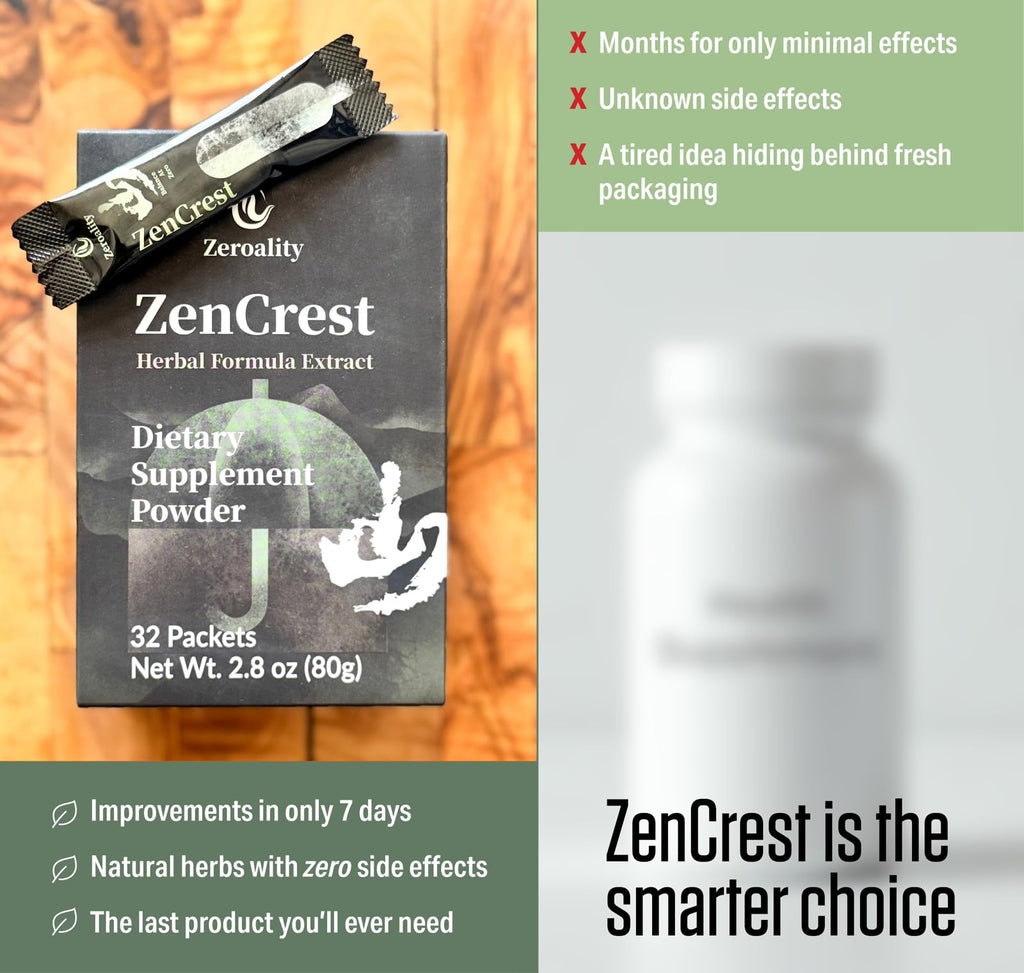 Zeroality ZenCrest Natural Herb Prostate Supplement - 32 Packets - image 4