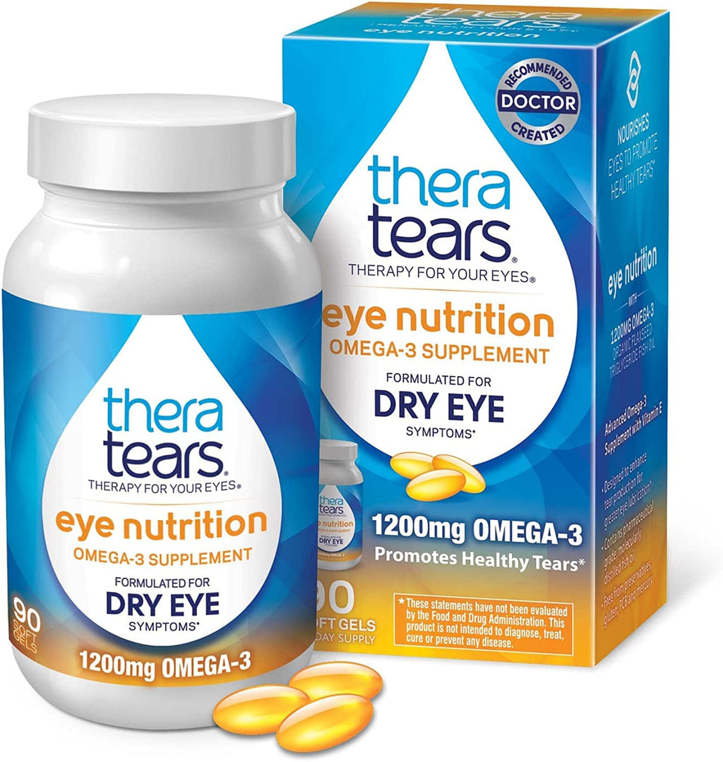 TheraTears Nutrition Omega-3 Eye Health Supplement - 180 Capsules