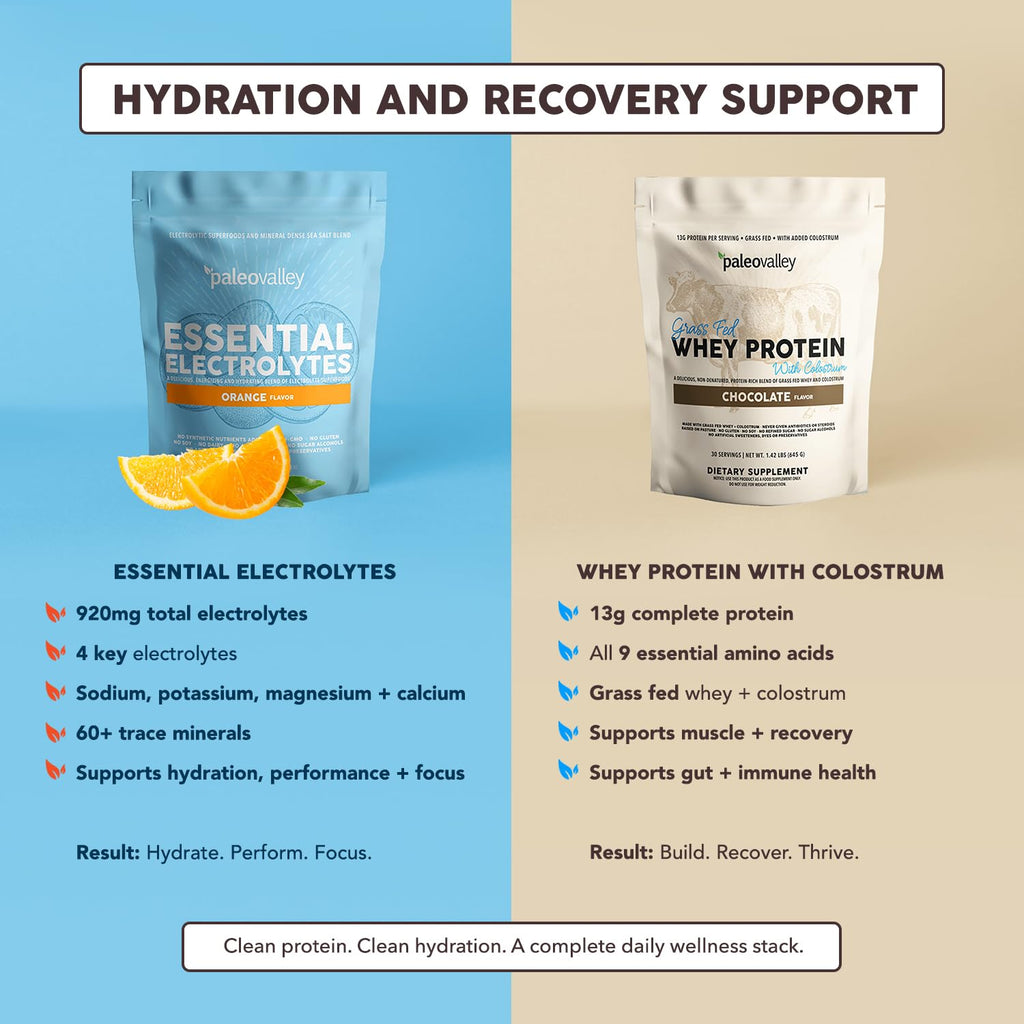 Paleovalley Essential Electrolytes Powder - Full Spectrum Lemon Lime