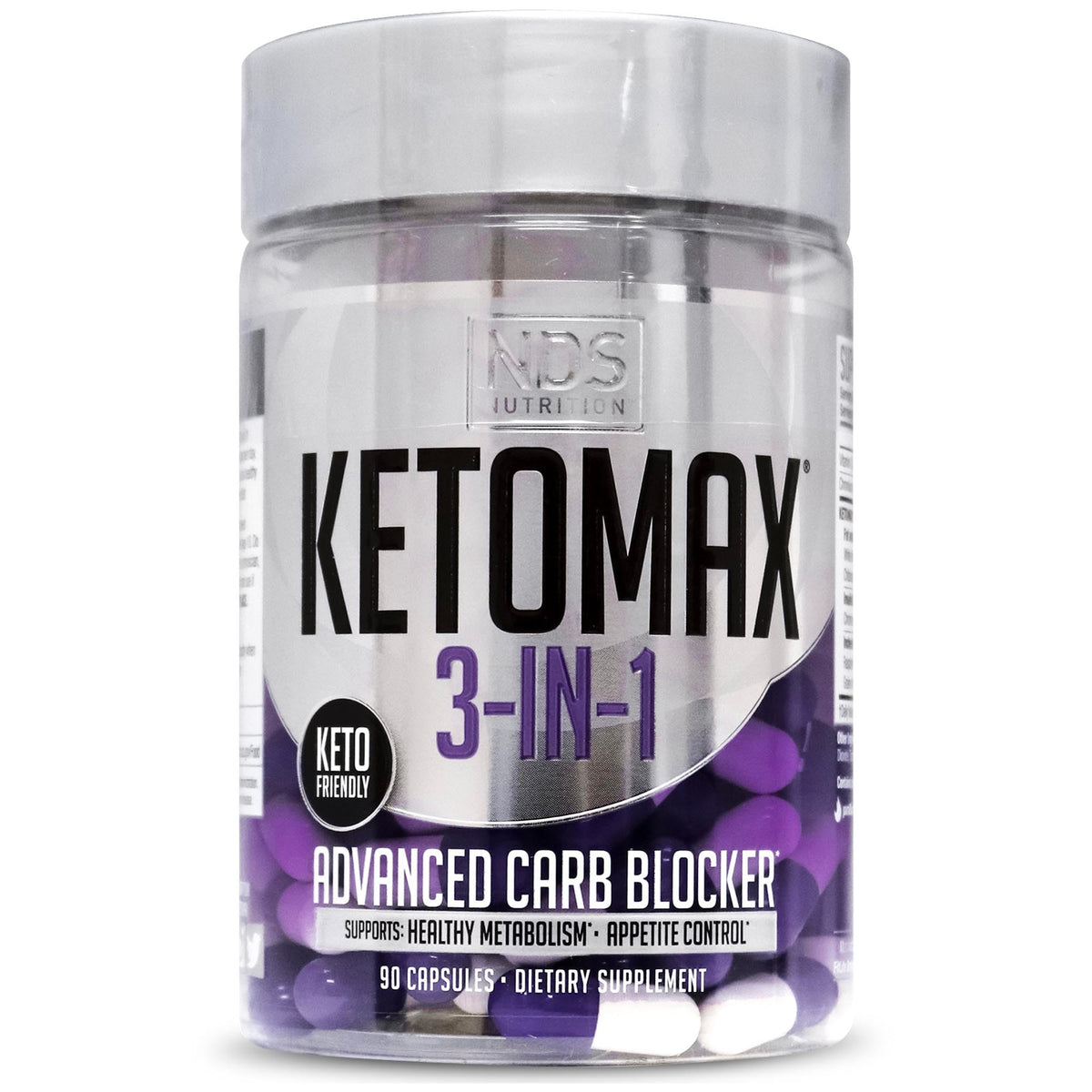 NDS Keto-Max Advanced 3-in-1 Carb Blocker - 90 Capsules