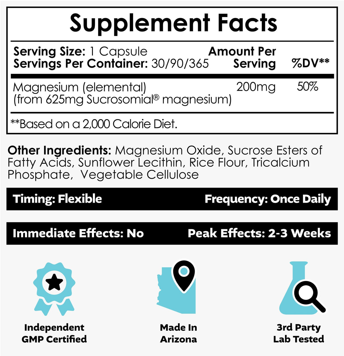 Nootropics Depot MicroMag Magnesium Capsules 200mg - 90 Capsules - image 2