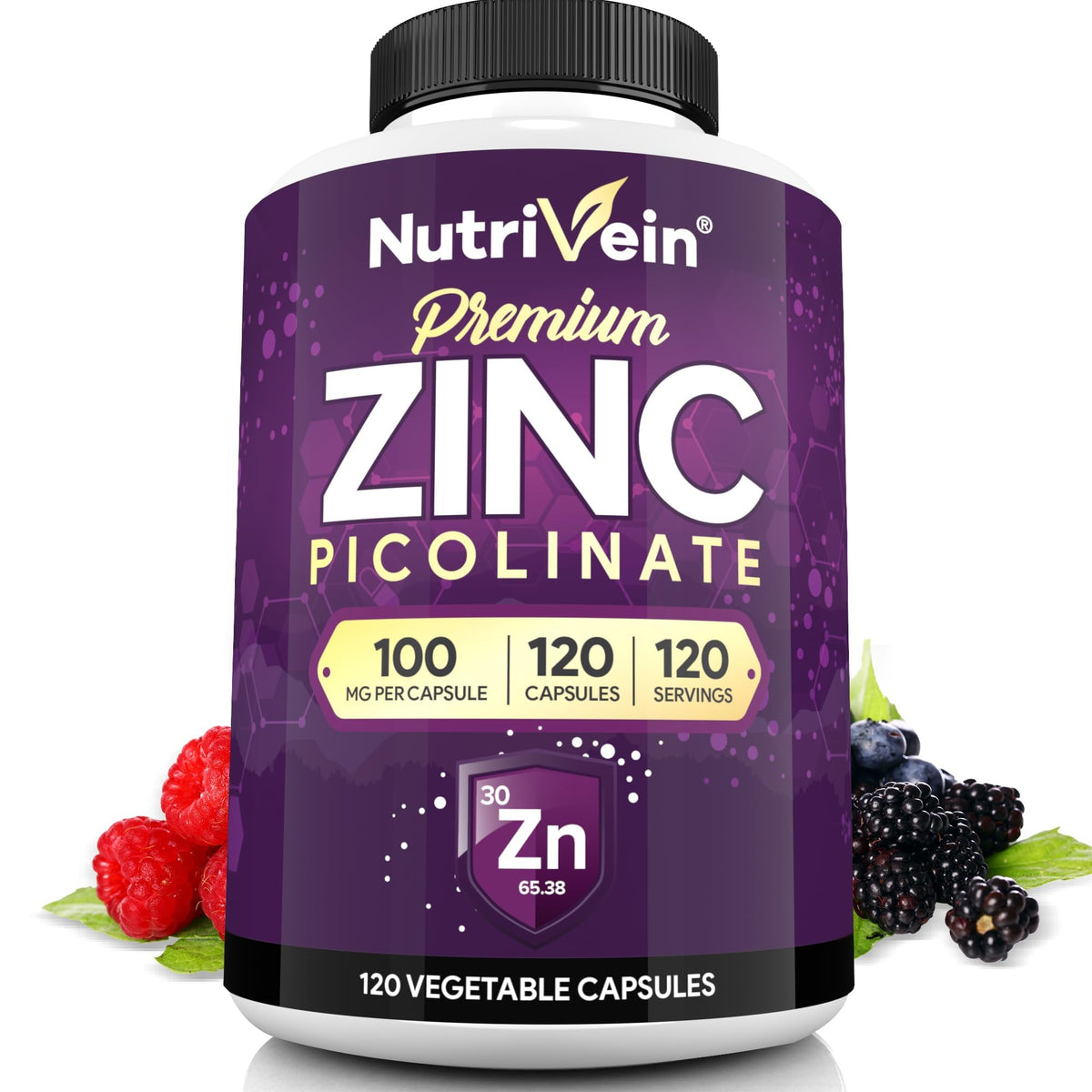 Nutrivein Premium Zinc - High-Absorption Zinc Supplements