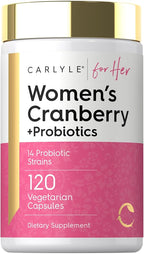 Carlyle Women's Cranberry Plus Probiotics - 120 Vegetarian Capsules