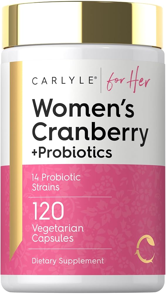 Carlyle Women's Cranberry Plus Probiotics - 120 Vegetarian Capsules