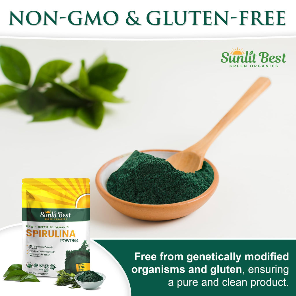 Sunlit Best - USDA Organic Spirulina Tablet - Natural Super Greens