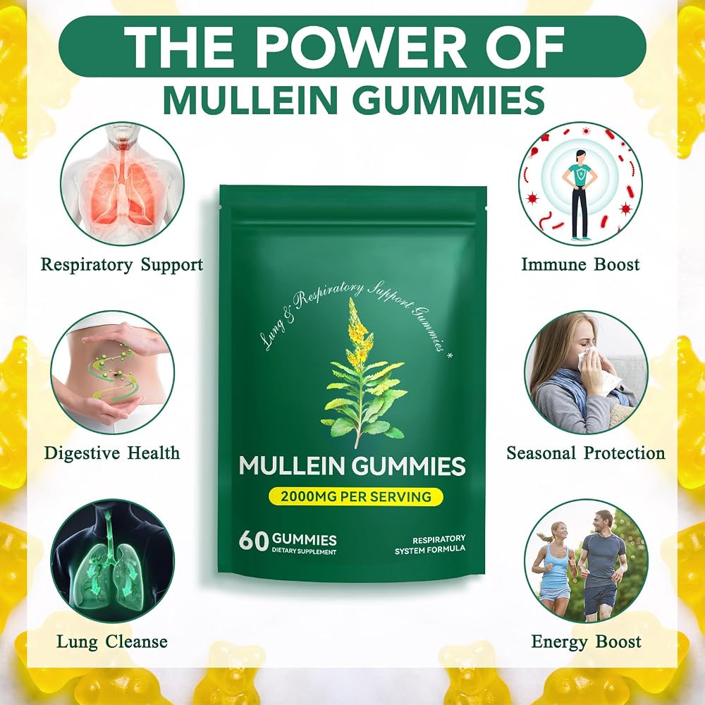 Ruduwu Mullein Gummies for Lung Detox