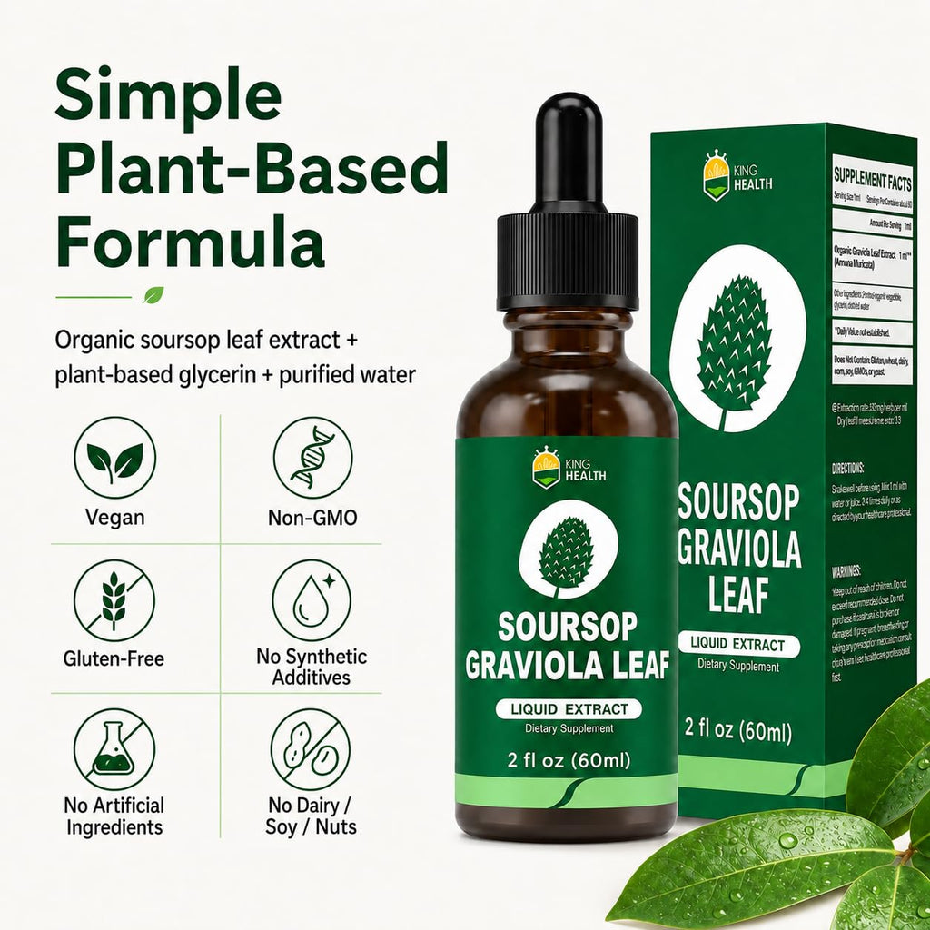 KingHealth Organic Soursop Leaves Extract Drops
