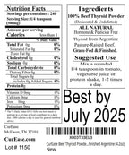 CurEase Beef Thyroid Powder Grass Fed Argentine - 4.2oz - image 3