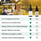 Pure Therapro Rx Vegan A-D-K “Full Spectrum" Drops for Best Absorption