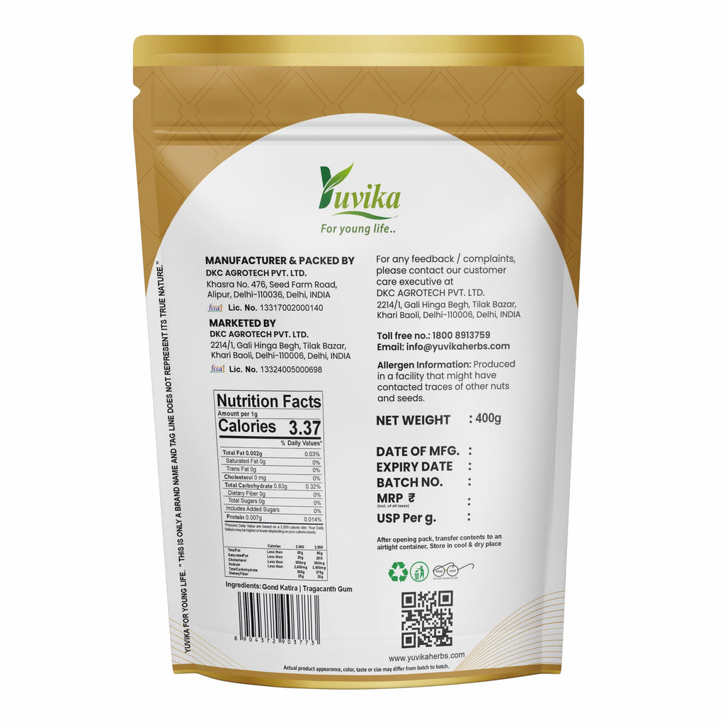 Yuvika Gond Katira Tragacanth Gum - 400 Grams - image 3