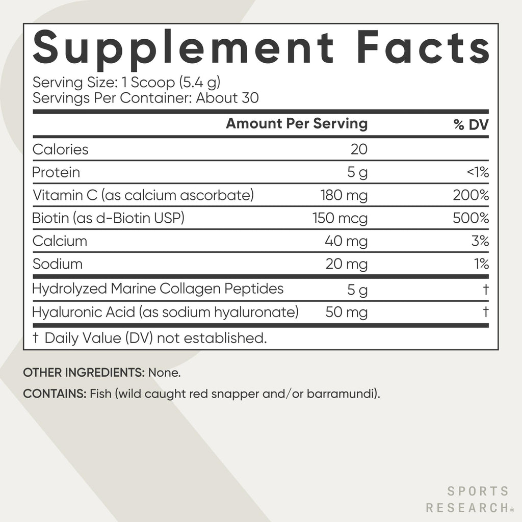 Sports Research® Marine Collagen Peptides