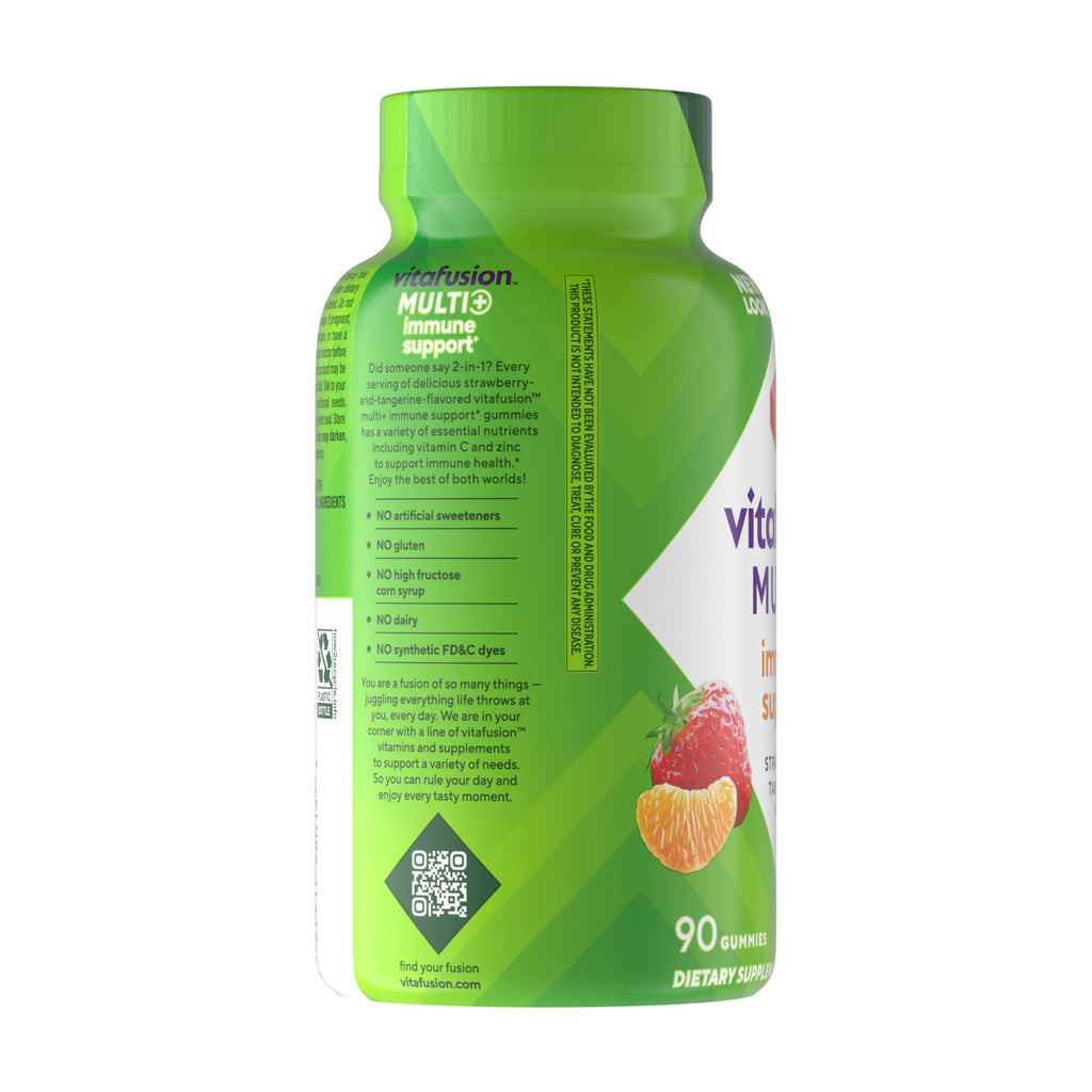 Vitafusion Multivitamin Gummies + Immune Support - 90 Gummies - image 4