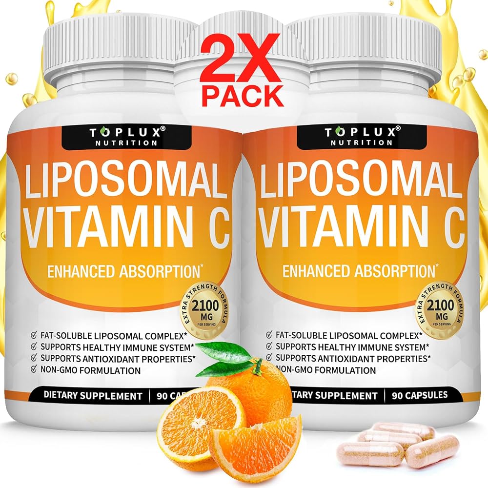 Toplux Liposomal Vitamin C 2100mg High Absorption Fat Soluble VIT C
