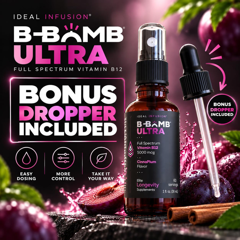 Ideal Infusion B-Bomb Triple Vitamin B12 5000mcg Liquid - 1 Fl Oz - image 7