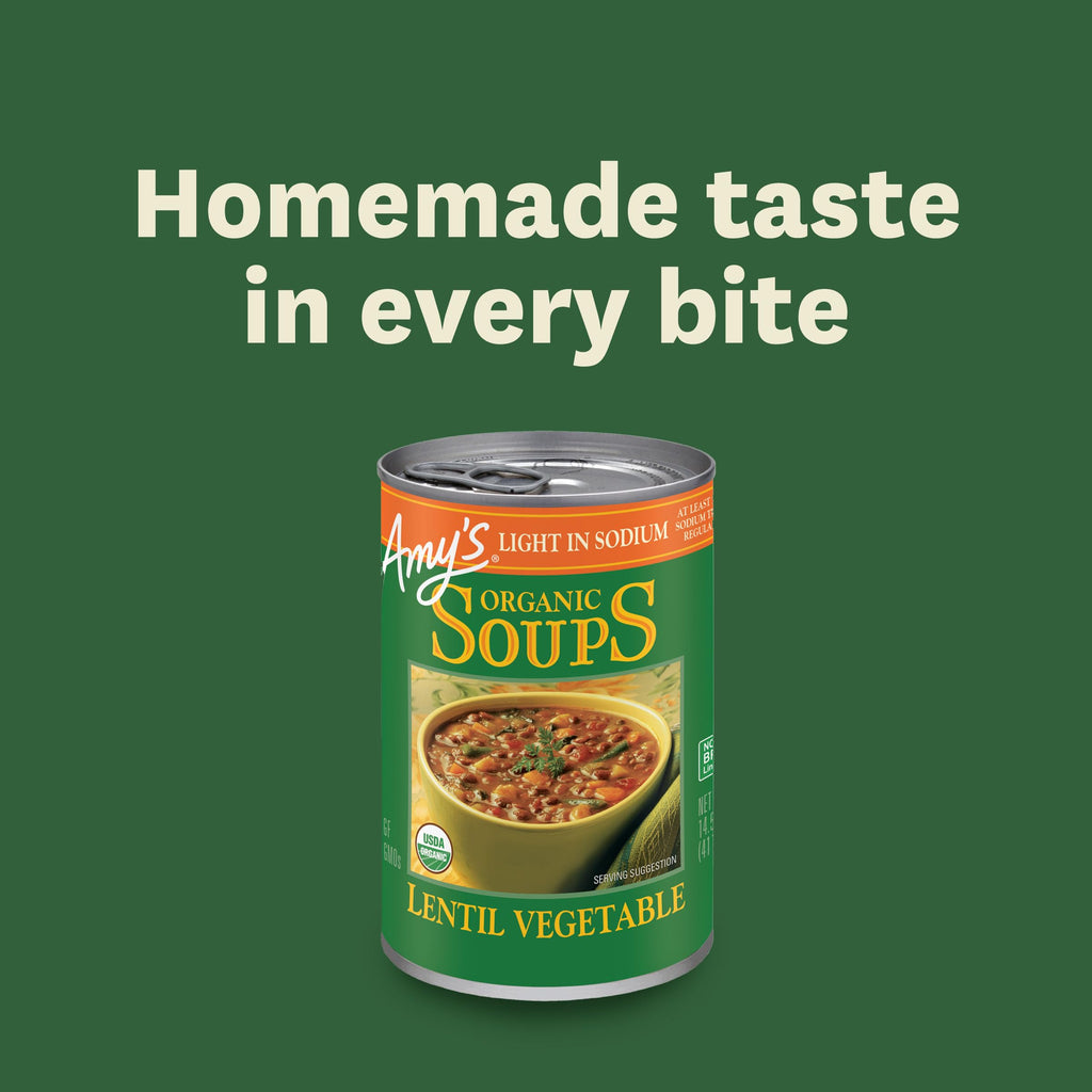 Amy's Organic Light in Sodium Lentil Vegetable Soup - 12 Pack - image 6