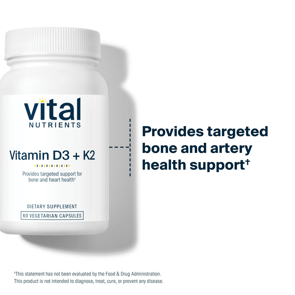 Vital Nutrients Vitamin D3 + K2 2000 IU - 60 Capsules - image 5