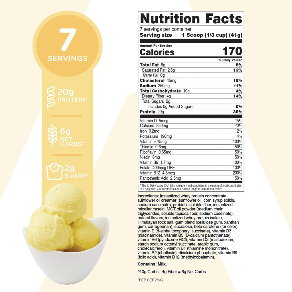 TransformHQ Meal Replacement Shake Powder 7 Servings (Peach Milkshake