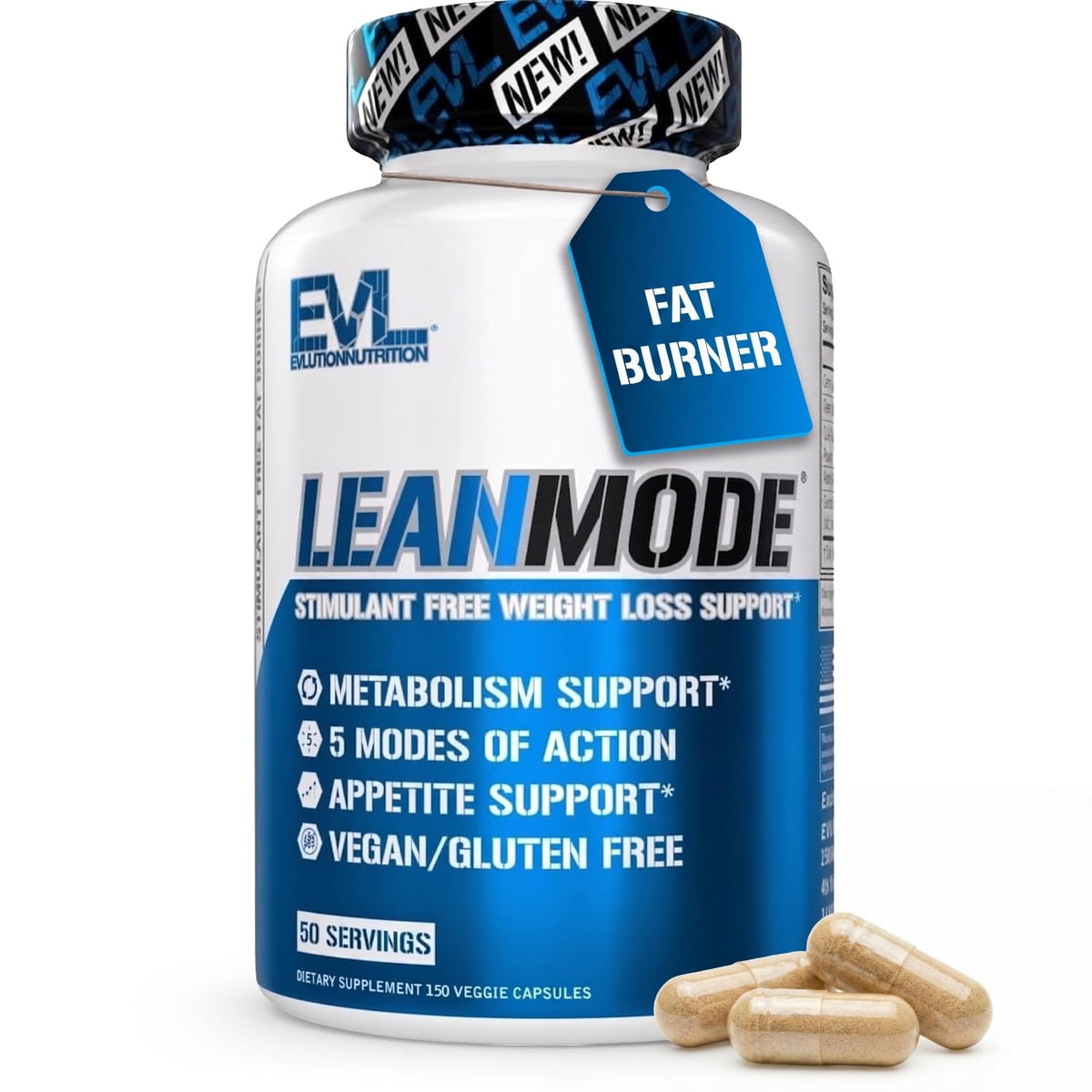 Evlution LeanMode Weight Loss Support Capsules - 150 Capsules