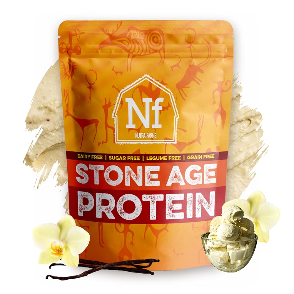 Nutra-Farms Stone Age Protein Egg White Powder Vanilla - 2 lbs
