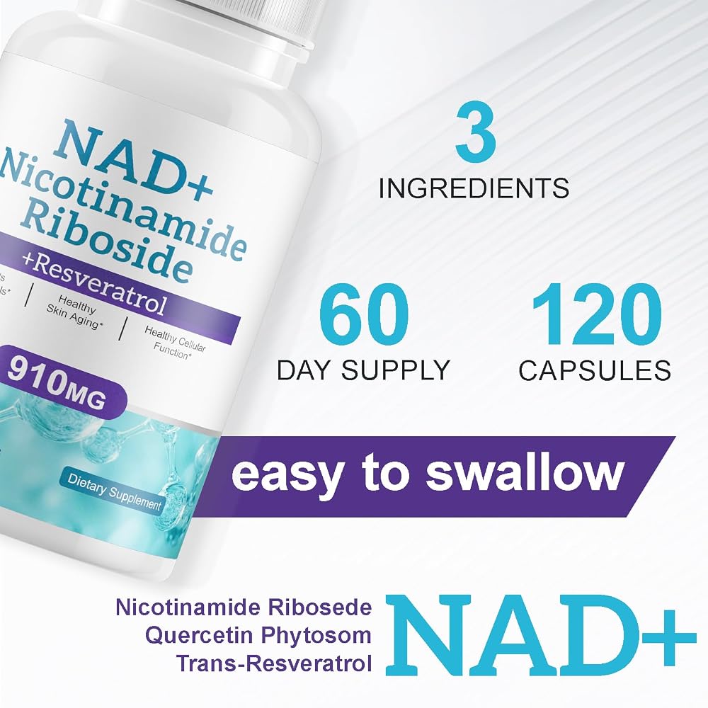 Ruduwu Liposomal NAD Resveratrol Supplement - 120 Capsules - image 2