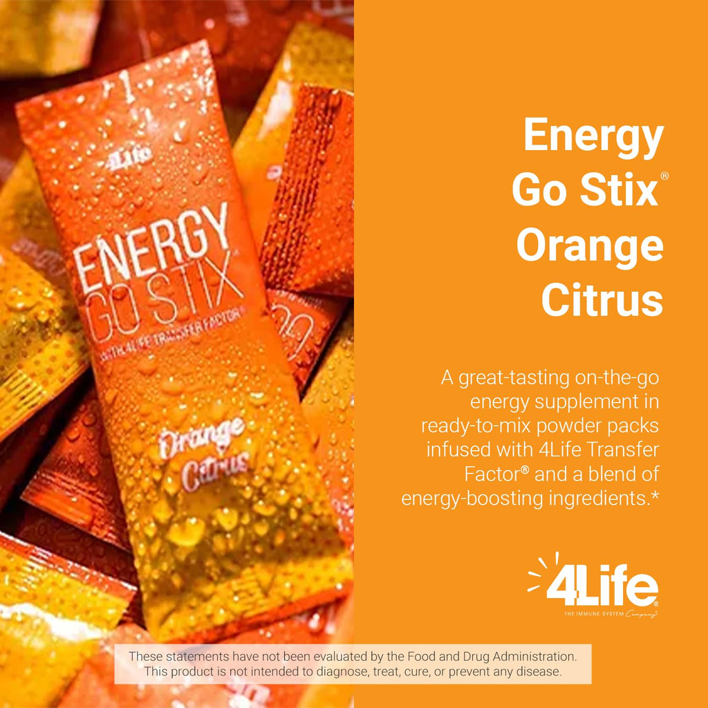 4Life Energy Go Stix Drink Mix with Amino Acids and Green Tea