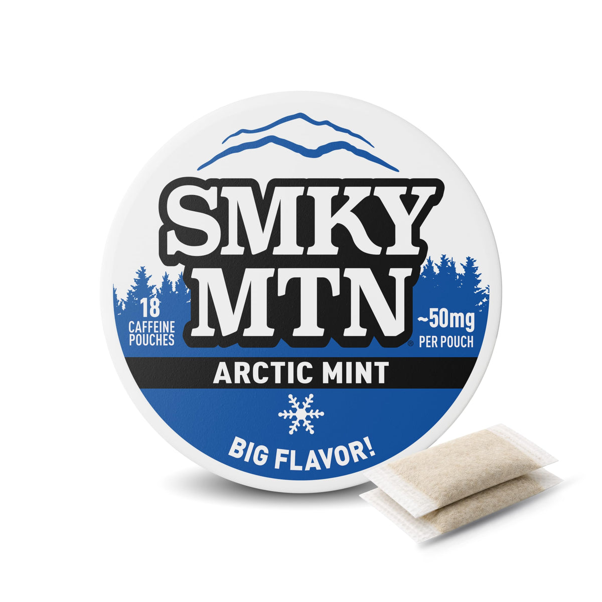 Smokey Mountain Pouches - Nicotine-Free and Tobacco-Free - 1 Can - 18