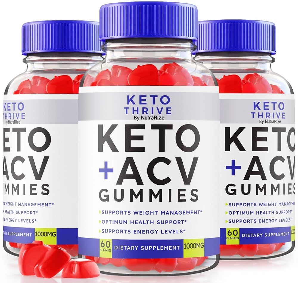 NutraRize Keto Thrive Keto + ACV Gummies - 180 Count