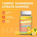 Agumoon Magnesium Citrate Gummies 1400mg - 60 Count - image 6