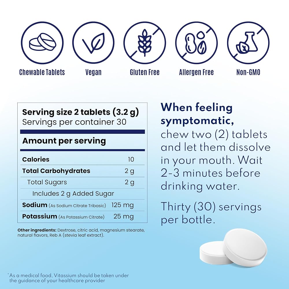 Vitassium FastChews Electrolyte Tablets Variation