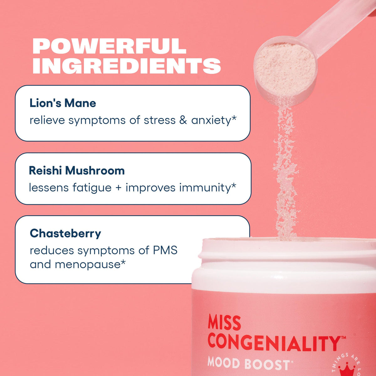 Love Sweat Fitness Miss Congeniality Mood & Stress Powder - 28 Servings - image 4