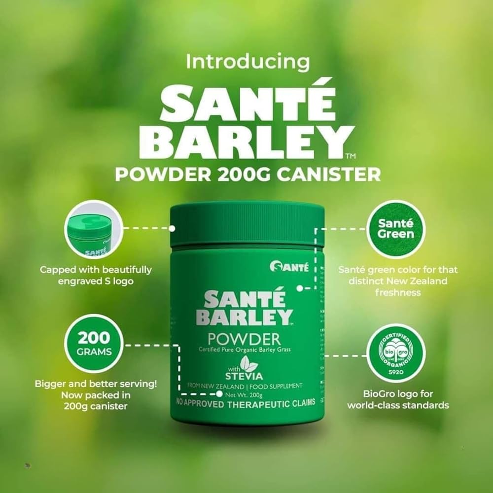 Generic Sante Barley Pure Powder Organic Greens - 200 Grams - image 2