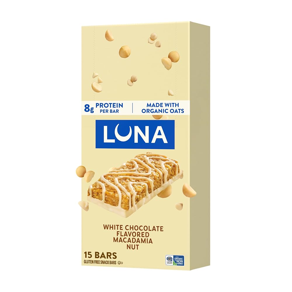 Luna Bar White Chocolate Macadamia Nutrition Bar - 15 Count