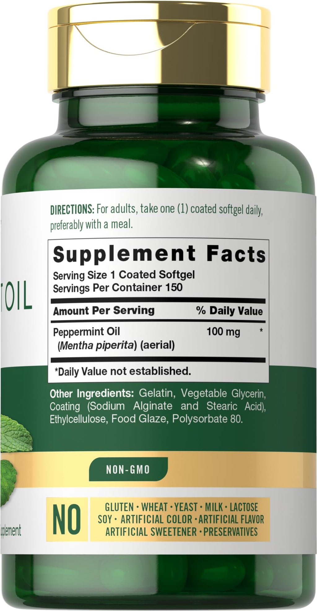 Carlyle Peppermint Oil Capsules - 150 Softgels - image 2