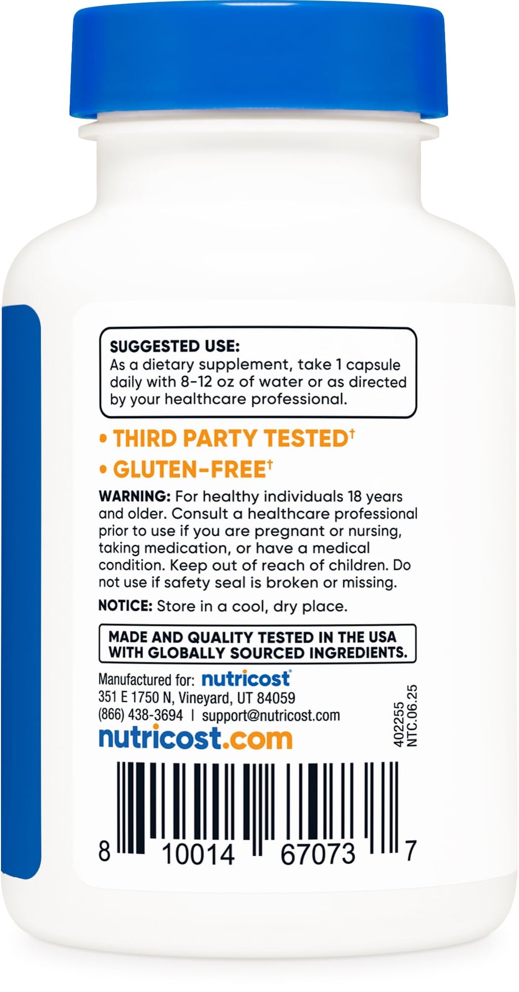 Nutricost Theobromine 400mg - 90 Vegetarian Capsules - image 4
