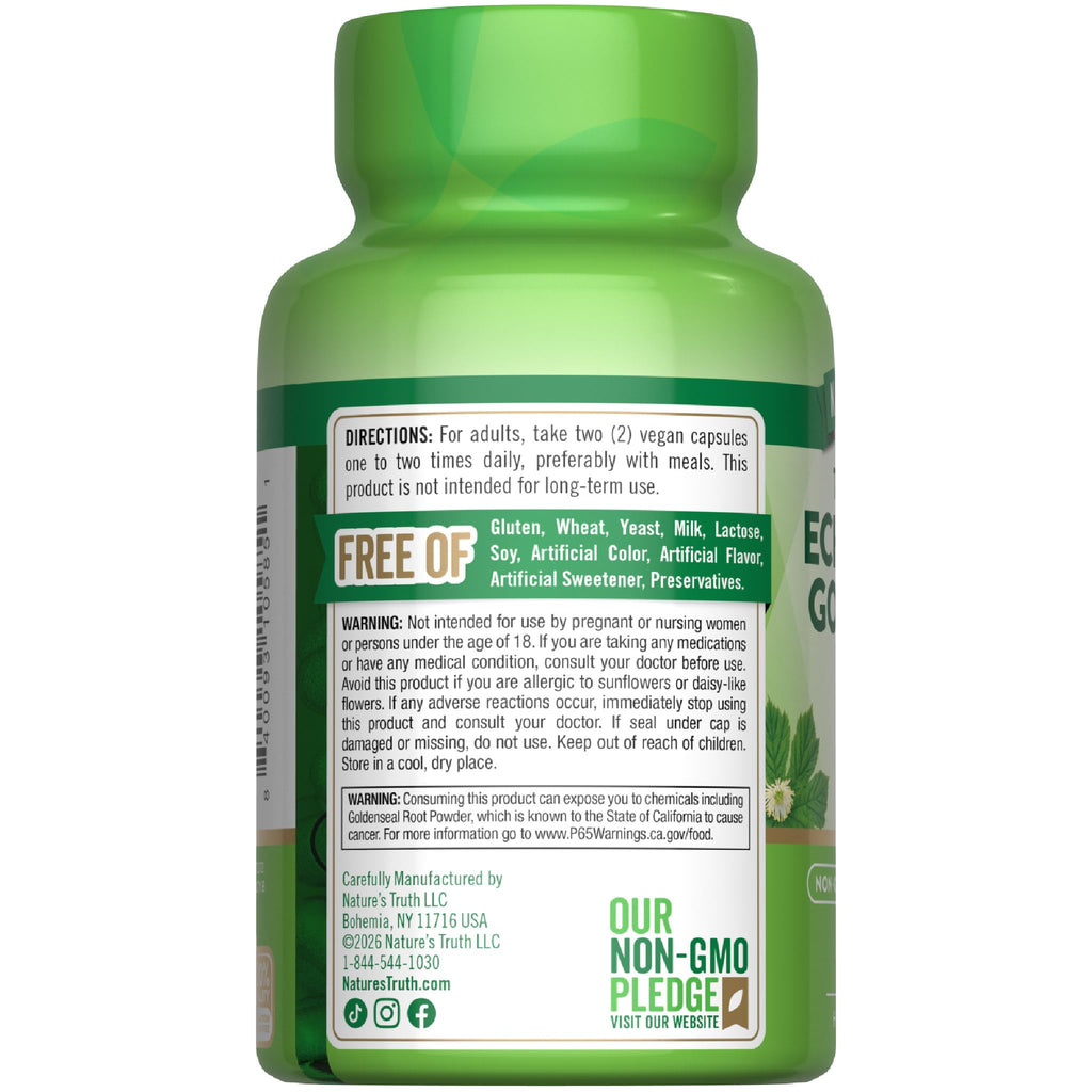 Nature's Truth Echinacea Goldenseal Capsules - 100 Count - image 7