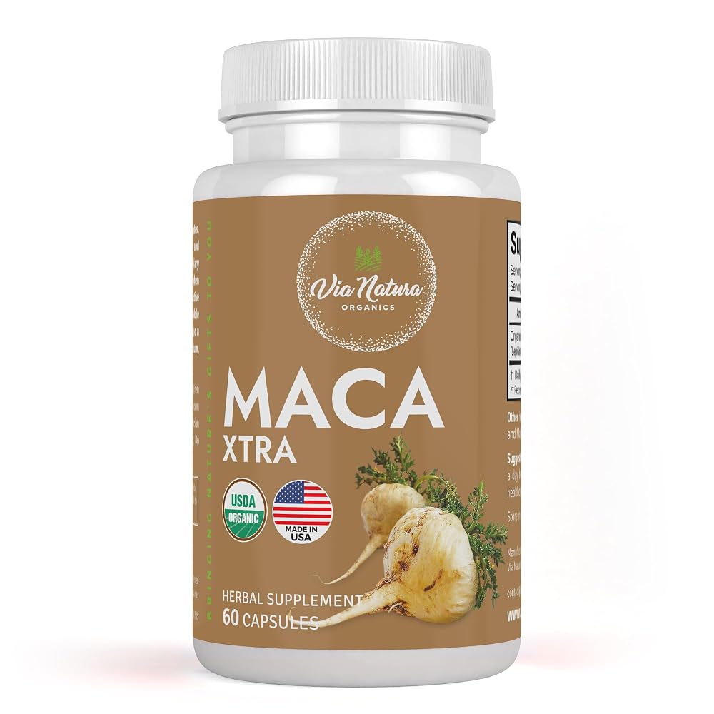 Via Natura Organics Maca Xtra 1000mg Capsules - 60 Capsules