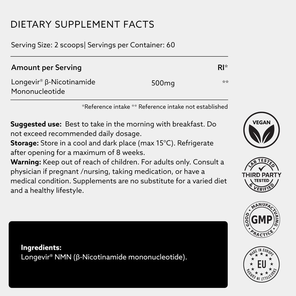 PUROVITALIS NMN Powder 99% Pure NAD+ Boost - 30g - image 6