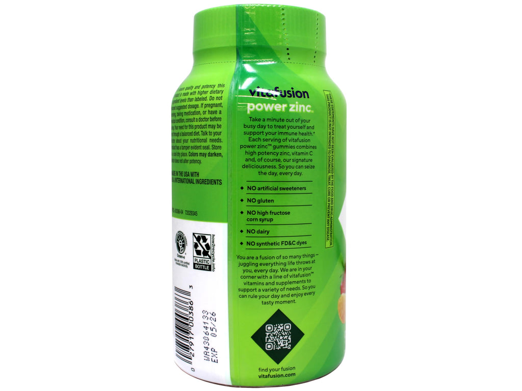 GUSUPY Vitafusion Power Zinc Gummy Vitamin - 180 Gummies - image 4