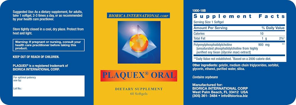 Plaquex Oral 900mg Essential Fatty Acids - 60 Softgels - image 2