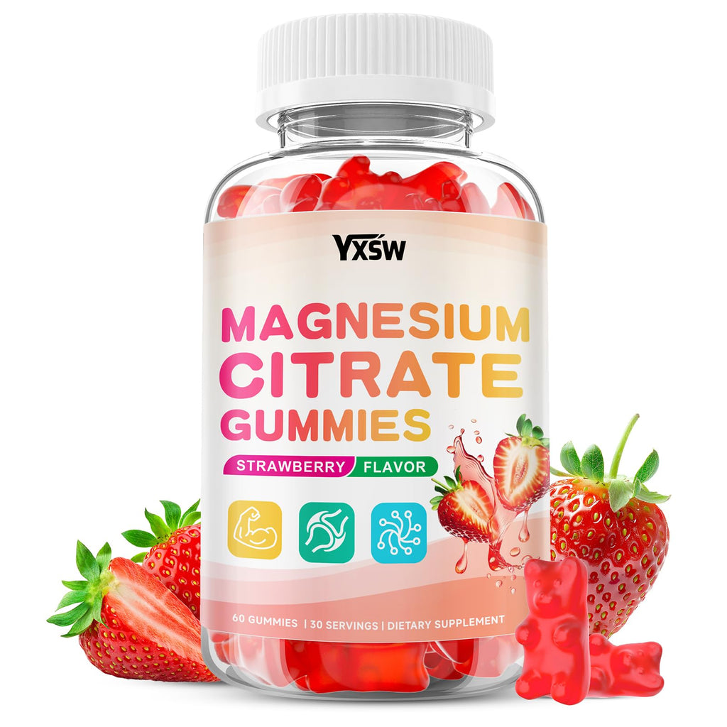 YXSW Magnesium Citrate Gummies 600mg - 60 Count