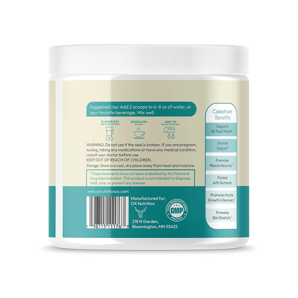 OX Colostrum Powder for Gut Health & Immune Support - 60 Servings - image 5