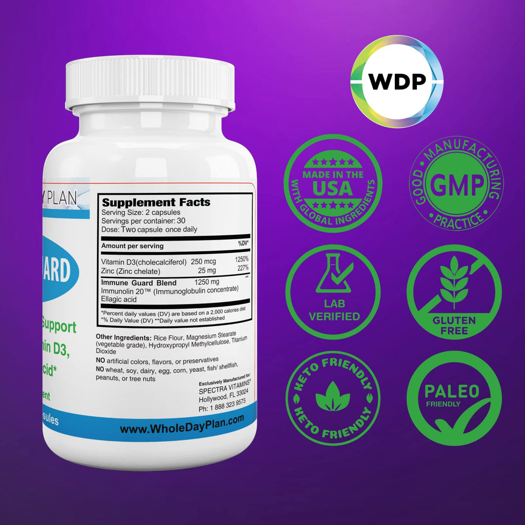 Spectra Vitamins Immune Guard Immunolin D3 - 60 Capsules - image 4