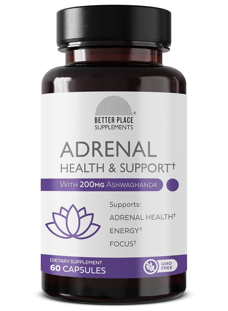 Better Place Organics Adrenal Health Support - 60 Capsules